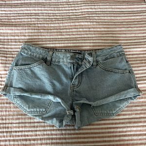 rvca denim shorts